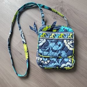 Disney Vera Bradley Crossbody Bag Where's Mickey Blue Mini Hipster